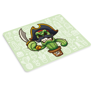 Tapis de souris original cactus pirate amusant - TenStickers