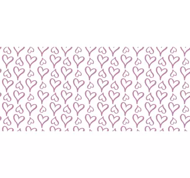 Tapis de souris motif texture à motifs cœurs - TenStickers