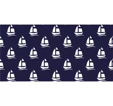 Tapis de souris motif bateau à voile - TenStickers
