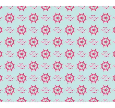 Tapis de souris motif roues de gouvernail nautiques - TenStickers