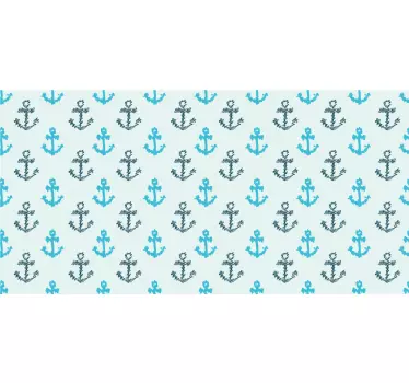 Tapis de souris motif ancre répétée - TenStickers