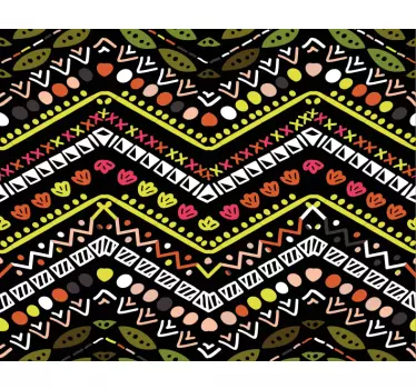 Tapis de souris motif zigzag vibrant - TenStickers