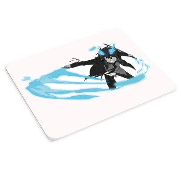 Tapis de souris fan anime Personnage de manga vêtu de noir - TenStickers