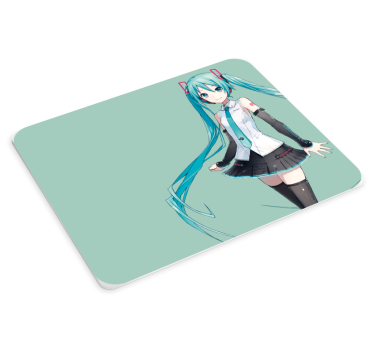 Tapis de souris fan anime Fille aux cheveux bleus - TenStickers