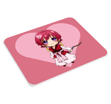 Tapis de souris animé personnage chibi avec cœur - TenStickers