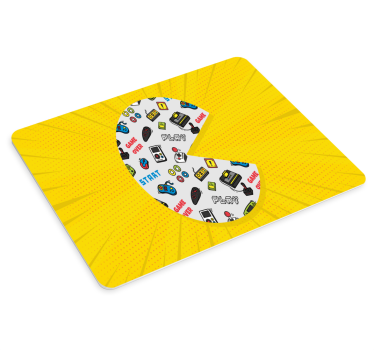 Tapis de souris gamer symboles de jeux rétro colorés - TenStickers