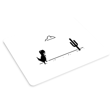 Tapis de souris gamer dinosaure et cactus - TenStickers