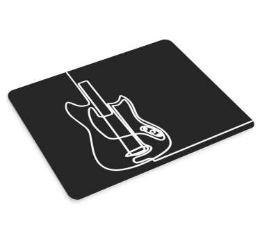 Tapis de souris gamer contour de guitare stylé - TenStickers