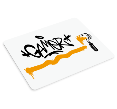 Tapis de souris gamer graffiti gamer affirmation - TenStickers