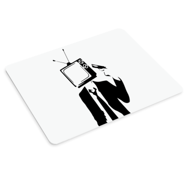 Tapis de souris gamer imagerie tête de télévision - TenStickers