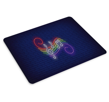 Tapis de souris gamer notes de musique colorées - TenStickers