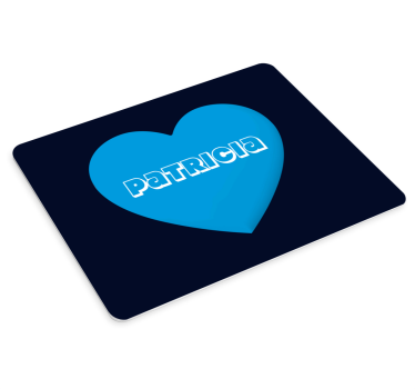 Tapis de souris personnalisable en forme de cœur - TenStickers