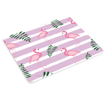 Tapis de souris motif feuille de flamant rose - TenStickers