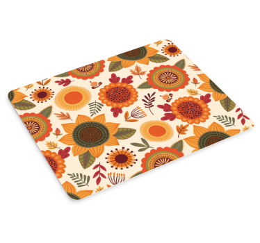 Tapis de souris motif design floral - TenStickers
