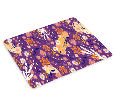 Tapis de souris motif floral coloré - TenStickers