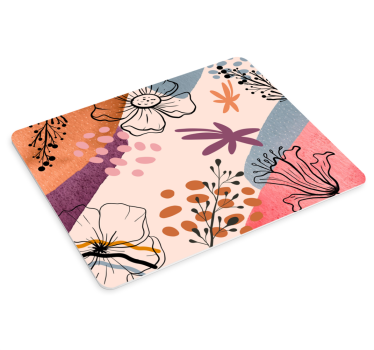 Tapis de souris motif abstrait floral - TenStickers
