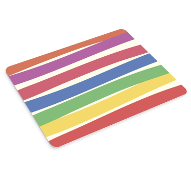 Tapis de souris motif rayures colorées - TenStickers