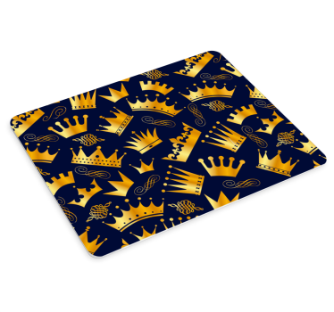 Tapis de souris motif couronnes dorées - TenStickers