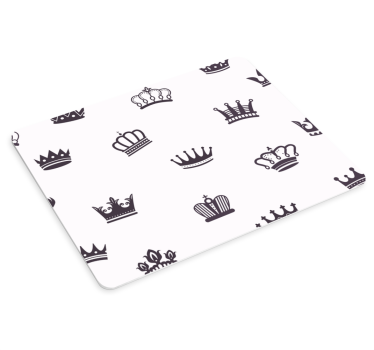 Tapis de souris motif points couronnes - TenStickers