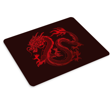 Tapis de souris pour gamer Dragon rouge - TenStickers