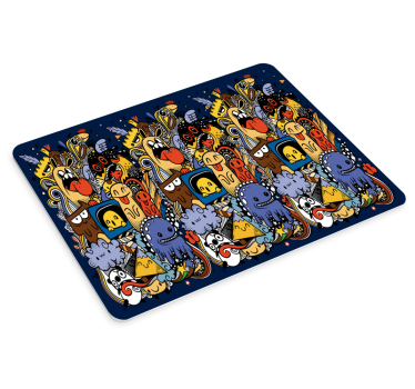 Tapis de souris gamer figures animées vibrantes - TenStickers