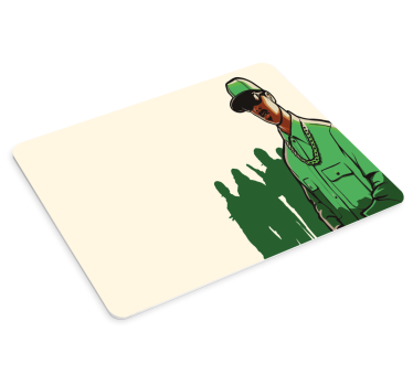 Tapis de souris gamer silhouette de personnage stylisée - TenStickers