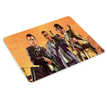 Tapis de souris gamer affrontement entre trois personnages - TenStickers