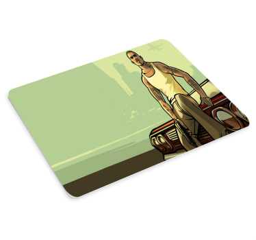Tapis de souris gamer personnage urbain en action - TenStickers