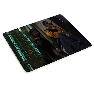 Tapis de souris gamer personnage avec compagnon - TenStickers