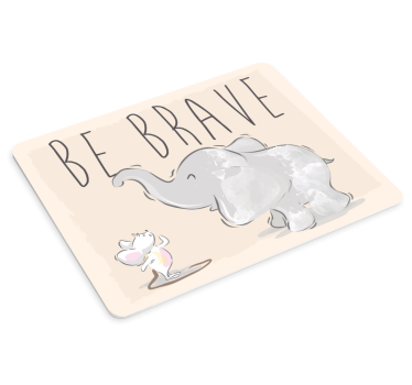 Tapis de souris citation compagnons animaux encourageants - TenStickers