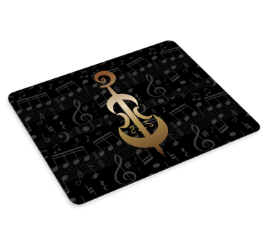 Tapis de souris symbole de notes de musique - TenStickers