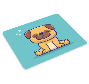 Tapis de souris original chiot mignon endormi - TenStickers