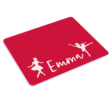 Tapis de souris personnalisable silhouettes de ballet - TenStickers