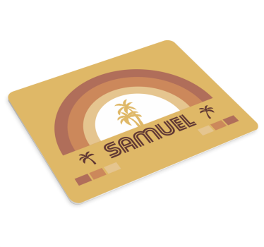 Tapis de souris personnalisable design arc-en-ciel - TenStickers