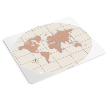 Tapis de souris carte du monde design élégant - TenStickers