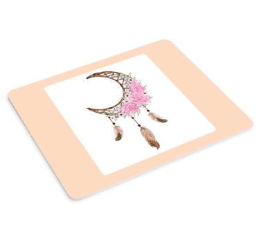 Tapis de souris original Éléments floraux attrape-rêves - TenStickers