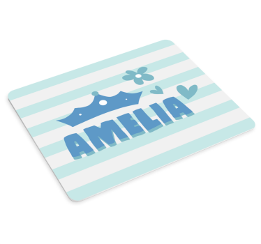Tapis de souris personnalisable motif couronne amelia - TenStickers