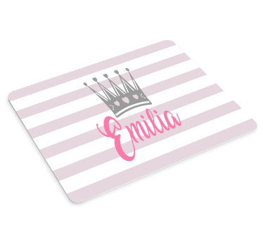 Tapis de souris personnalisable couronne Émilie - TenStickers