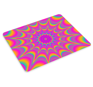Tapis de souris motif Éclat de couleurs en spirale - TenStickers