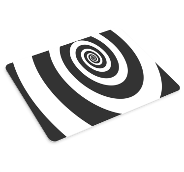 Tapis de souris motif illusion d'optique spirale - TenStickers