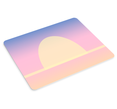 Tapis de souris motif dégradé coucher de soleil serein - TenStickers