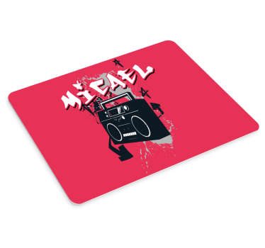 Tapis de souris gamer graphique boombox rétro - TenStickers