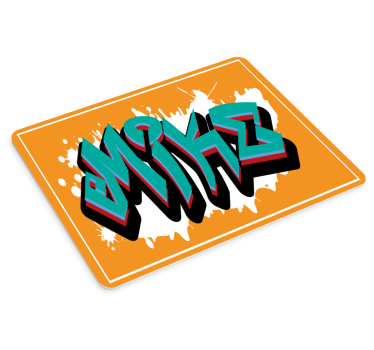Tapis de souris personnalisable style graffiti Éclatant - TenStickers