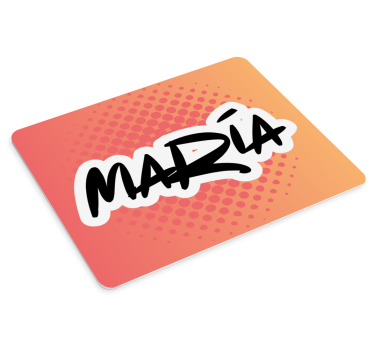 Tapis de souris personnalisable design nom audacieux - TenStickers