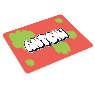 Tapis de souris personnalisable texte coloré personnalisable - TenStickers