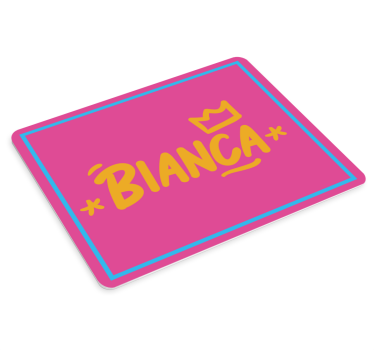 Tapis de souris personnalisable détails roses personnalisés - TenStickers