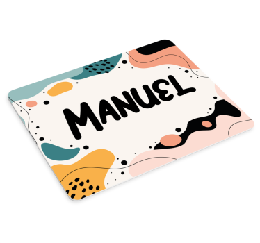 Tapis de souris personnalisable accents noms audacieux - TenStickers