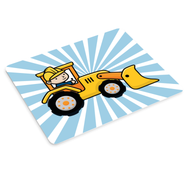 Tapis de souris original graphique véhicule de construction - TenStickers