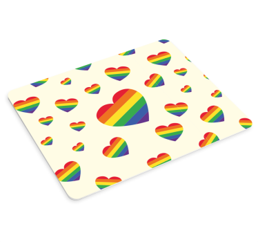 Tapis de souris motif cœur coloré - TenStickers