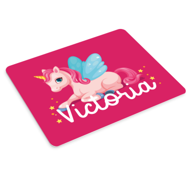Tapis de souris personnalisable design licorne mignonne - TenStickers